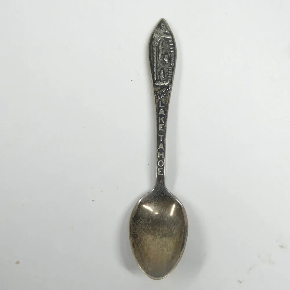 Emerald Bay Lake Tahoe Sterling Silver Souvenir Spoon Vintage 4